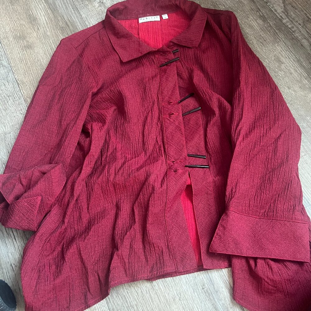Habitat small red cardigan top